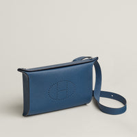 Sac Hermès Videpoches Bleu Tie