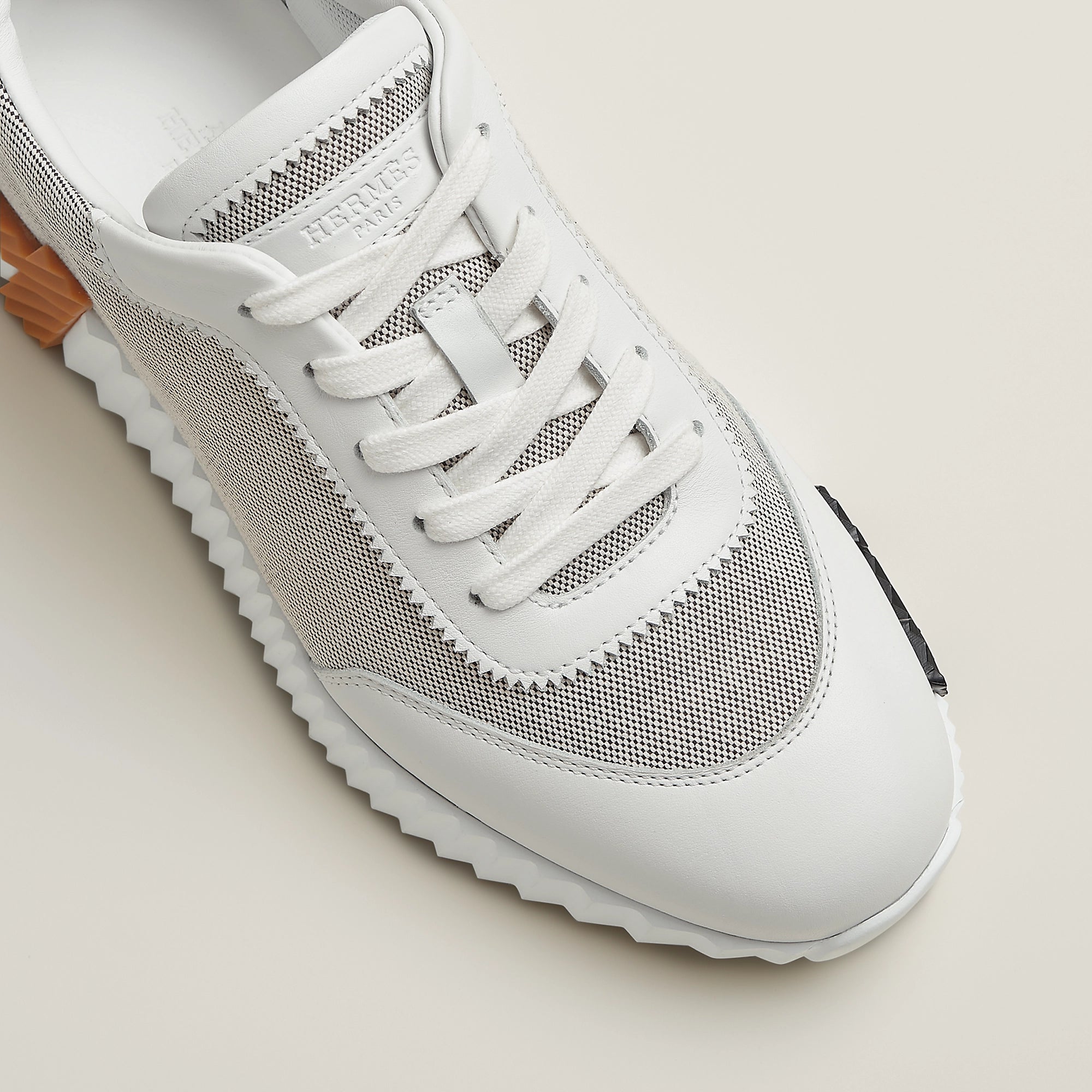 Hermès Bouncing Prunoir/Blanc