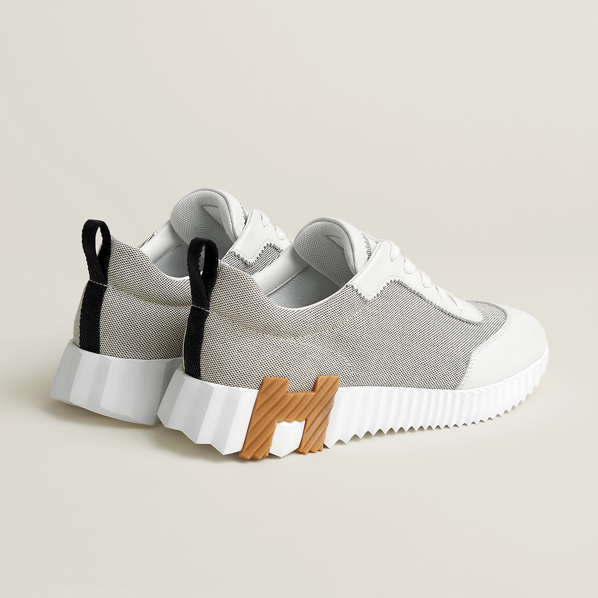 Hermès Bouncing Prunoir/Blanc